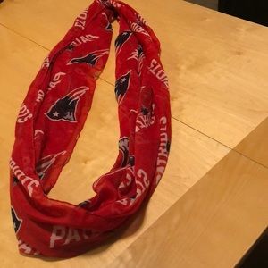 New England Patriots thin infinity scarf